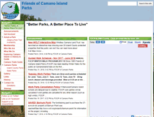 Tablet Screenshot of friendsofcamanoislandparks.org